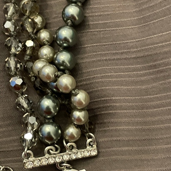 CAROLEE Vintage 4 stranded Gray Color Necklace - Picture 9 of 14